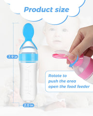 DF DUALFERV green squeeze spoon ready for mealtime use