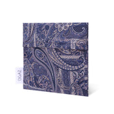 DGAZ sanitary napkin storage bag in blue paisley pattern, discreet and portable.