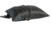 Dheeraj Beddings toddler pillow cover black 16x22—soft Egyptian cotton for comfort