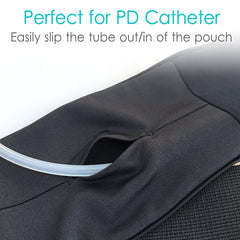 DiaBelt mesh panel allows quick viewing of catheter without removal