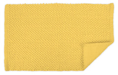 DII popcorn bath rug yellow features popcorn texture with durable construction
