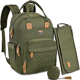 Dikaslon diaper bag backpack with portable changing pad for quick on-the-go changes