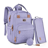 Dikaslon diaper bag backpack with changing pad and organized pockets for on-the-go care.