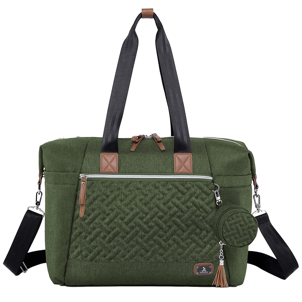Dikaslon olive green diaper bag tote ready for everyday parenting on the go