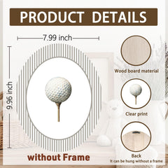 Dilemat golf ball striped art adds warm charm to kids' bedroom or playroom.