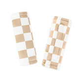 DILIMI baby car seat belt cover in soft minky for extra comfort and protection