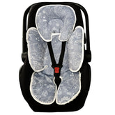 DILIMI baby car seat head support with two-sided design for cozy warmth and soft texture