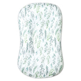 DILIMI baby lounger cover with green leaf pattern, soft and breathable.