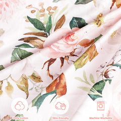 DILIMI pink floral lounger cover on nest fits most nests securely