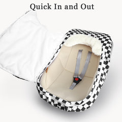 DILIMI canopy features zipper access for quick checks on baby.
