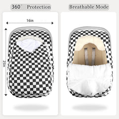 DILIMI infant canopy universal fit envelops most car seats and strollers.
