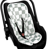 DILIMI infant car seat insert with two-sided design for cozy head support.