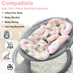 DILIMI full-body support pillow cradles baby’s back and arms for comfortable all-day use.