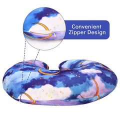 DILIMI nursing pillow cover features an invisible zipper for safe, smooth removal.