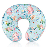 DILIMI nursing pillow cover Ocean World close-up shows ultra-soft, skin-friendly fabric