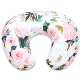 DILIMI nursing pillow cover with watercolor flowers, soft and breathable