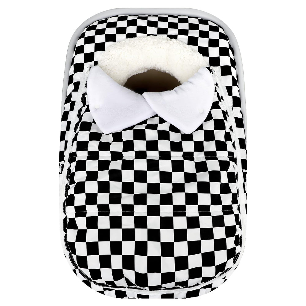 DILIMI winter car seat cover with full-coverage design for warmth on the go.