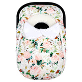 DILIMI winter car seat cover in pink floral for windproof warmth