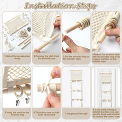 Dingion storage mesh bag design stores small hairpins and accessories neatly
