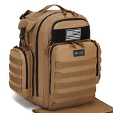Dinictis Dad Diaper Bag front view shows spacious capacity for on-the-go parenting