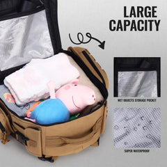 Dinictis Dad Diaper Bag insulated pocket keeps bottles at ideal temperature
