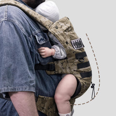 DINICTIS TACTICAL x-shaped back design distributes weight evenly for comfort.