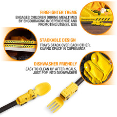 Dinneractive fire truck ramp design supports easy access to foods
