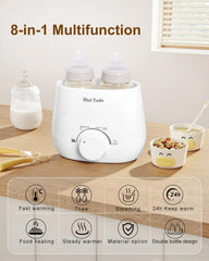 Diol Tode Bottle Warmer dual bottle design fits many brands and sizes.
