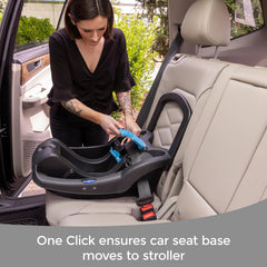 Diono Quantum4 toddler seat in forward-facing mode supports active exploration.