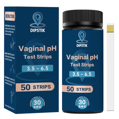 DIPSTIK Vaginal pH test strips in a 50-pack for at-home monitoring
