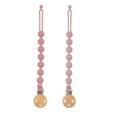 Dirbabi pacifier clip Power Rose close-up preserves pacifier cleanliness