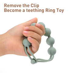 Dirbabi two-in-one design image highlighting conversion to teething ring