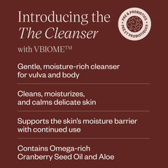 DIVA Cleanser aloe cranberry oil image shows soothing moisturization benefits