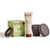 DivaDisc overview: reusable silicone disc with 36mL capacity for extended wear.