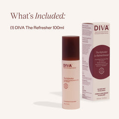 DIVA Refresher spray action for quick, fragrance-free refreshment