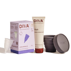 DivaCup Model 0 in use for slim canals with comfortable fit