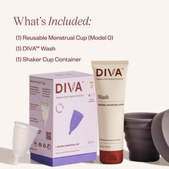 DivaCup Model 0 slim canal fit for first-time users