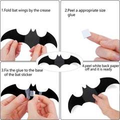 DIYASY Halloween bats 4in small B style for creative wall setups