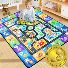 Diysani ABC kids rug with letters and animals boosts early learning during play.