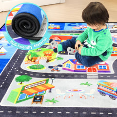 Diysani thick play rug offers extra cushioning for crawlers.
