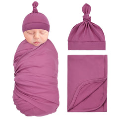 Dizila swaddle blanket in fuchsia provides soft, breathable newborn wrap.