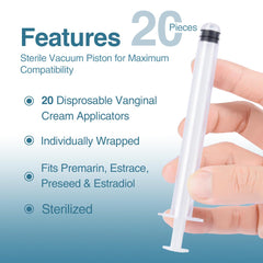 Dizzily threaded-end compatible applicator works with common cream and gel tubes.