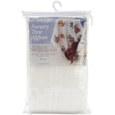 DMC AF7300-0322 Nursery Time Baby Afghan close-up of soft cotton fabric for cozy baby snuggles