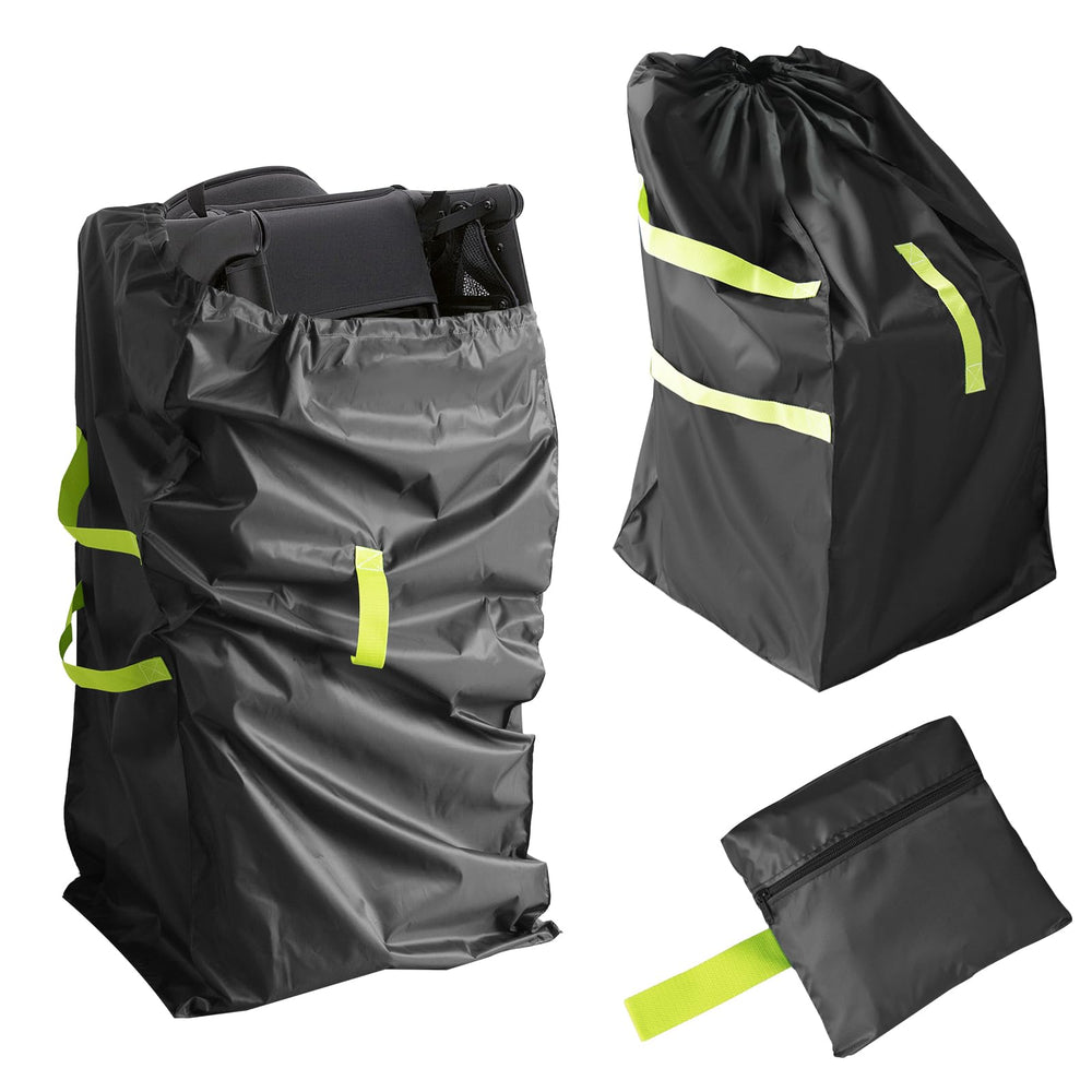 DMS PROTECTOR gate-check stroller bag front view showing full travel fit