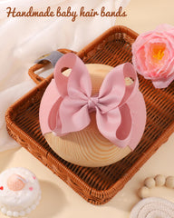 Doboi baby headband with bow enhances photos and outings.