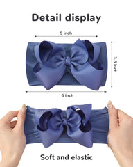 doboi baby headband stretchy nylon band showing gentle fit