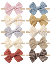 doboi linen bow headband newborns for soft daily comfort