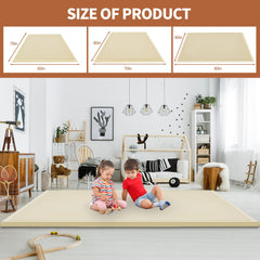 DoCred Baby Play Mat coral velvet fabric feels plush and gentle on skin.
