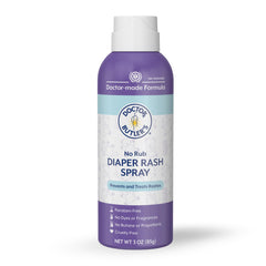 Doctor Butler's No-Rub Diaper Rash Spray enables gentle, touch-free protection.
