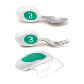 doddl toddler utensils set in use during a family meal highlighting independence